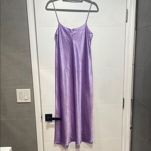 Vince Lavender Satin Slip Dress